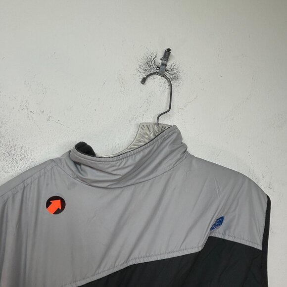 The North Face Vest Mens reversible vest grey blue Windstopper Fleece Full Zip - Picture 11 of 14